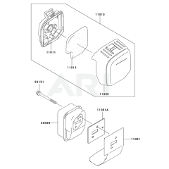 Air Filter & Muffler for KGT27A