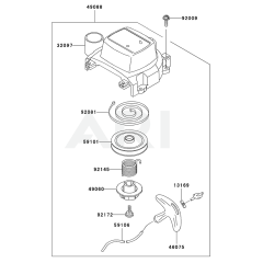 Starter for Kawasaki KHSS1100A