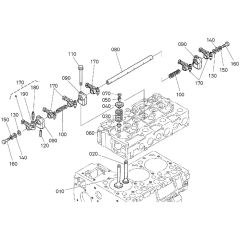 Rocker Arm Assembly for Kubota D1503-M-E3B Engine
