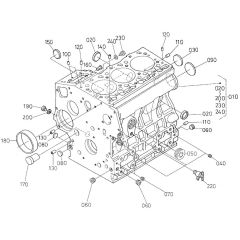 Crankcase Assembly for Kubota D905-E2BG Engine