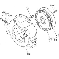 Flywheel Assembly for Kubota D905-E2BG Engine