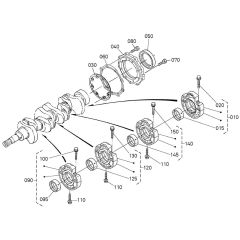 Main Bearing Assembly for Kubota V1505-E4B Engine