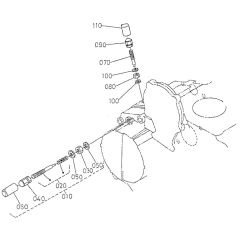 Engine Stop Lever Assembly for Kubota V1505-T-B Engine