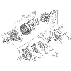 Alternator Assembly for Kubota V1505-T-B Engine