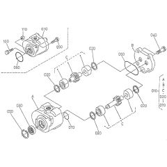 Hydraulic Pump Assembly for Kubota V1505-T-B Engine