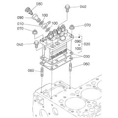 Injection Pump Assembly for Kubota V2403-M-E2B Engine