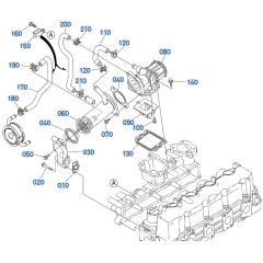 EGR Cooler Assembly for Kubota V2607-CR-T-E5 Engine