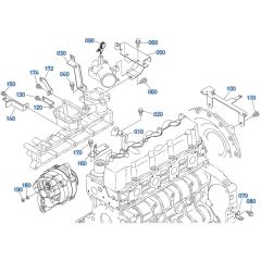 Harness Bracket Assembly for Kubota V2607-CR-T-E5 Engine