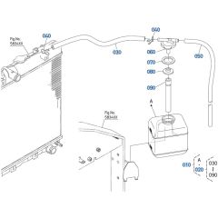 Reserve Tank Assembly for Kubota V2607-CR-T-E5 Engine