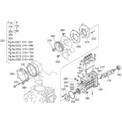 Fuel Camshaft Assembly for Kubota V3800DI-T-E2B Engine