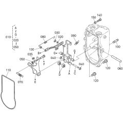 Fork Lever Assembly for Kubota V3800DI-T-E2B Engine