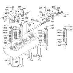 Rocker Arm Assembly for Kubota V3800DI-T-E2B Engine