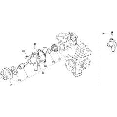 Water Pump Assembly for Kubota D600-BBS Engine