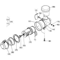 Air Cleaner Assembly for Kubota D600-BBS Engine
