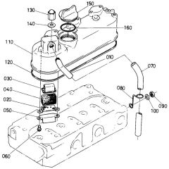 Head Cover Assembly for Kubota D600-BBS Engine