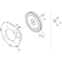 Flywheel Assembly for Kubota D600-BBS Engine