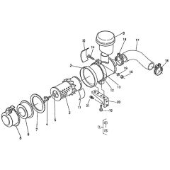 Air Cleaner Assembly for Kubota D750-BC Engine