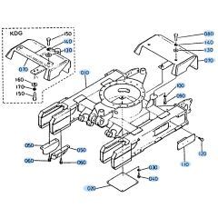 Track Frame Assembly for Kubota KH35