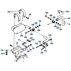 Muffler Assembly for Kubota KH36