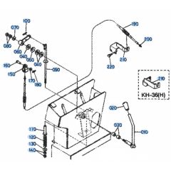 Accelerator Lever for Kubota KH36