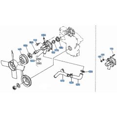 Water Pump Assembly for Kubota KH36