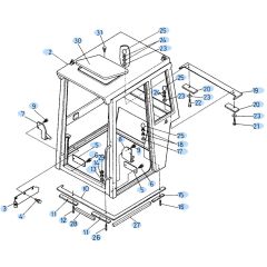 Cabin Assembly for Kubota KH60