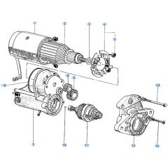 Starter Assembly for Kubota KH60