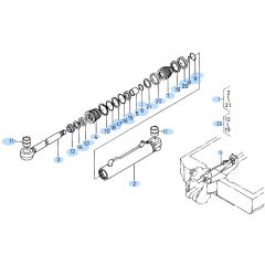 Swing Cylinder Assembly for Kubota KH60