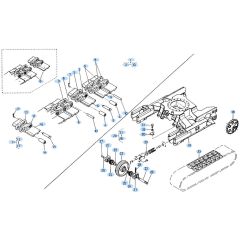 Crawler Assembly for Kubota KH60