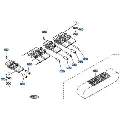 Crawler Assembly for Kubota KH61 Mini Excavator