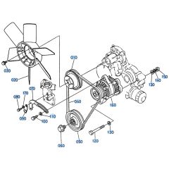 Fan Assembly for Kubota R310 Loader