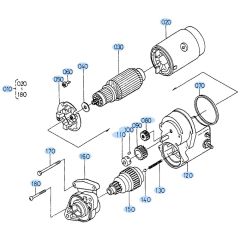 Starter Assembly for Kubota R310 Loader