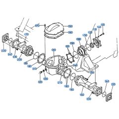 Front Axle Case Assembly for Kubota R310 Loader