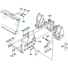 Multi Coupler Assembly for Kubota R310 Loader