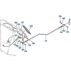 Accelerator Pedal Assembly for Kubota R310 Loader