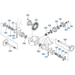 Front Axle Assembly for Kubota R310 Loader