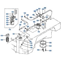 Fuel Tank Assembly for Kubota R310 Loader