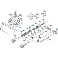 Lift Cylinder Assembly for Kubota R310 Loader