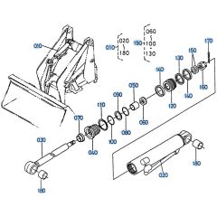 Tilt Cylinder (Hi-Lift) Assembly for Kubota R310 Loader