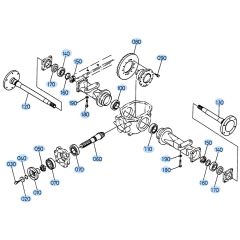 Rear Axle Assembly for Kubota R310 Loader