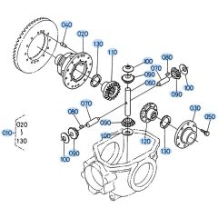 Rear Differential Case Cover Assembly for Kubota R310 Loader