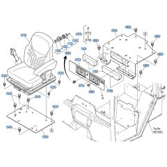 Seat Assembly for Kubota R540 Loader