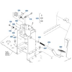 Brake Pedal Assembly for Kubota R540 Loader
