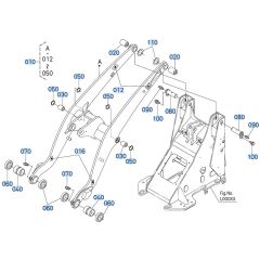 Lift Arm Assembly for Kubota R540 Loader