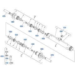 Coupler Cylinder Assembly for Kubota R540 Loader
