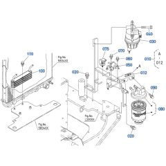 Fuel Filter Assembly for Kubota R540 Loader