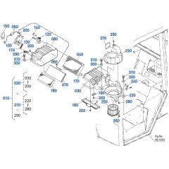 Air Conditioner Assembly for Kubota R540 Loader