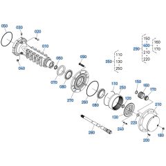 Rear Axle (Hub Reduction) Assembly for Kubota R540 Loader