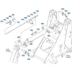 Bucket Cylinder Assembly for Kubota R540 Loader