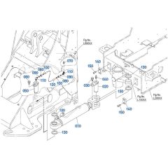 Steering Cylinder Assembly for Kubota R540 Loader